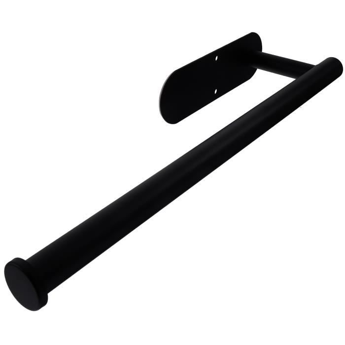 Brevanza Porte Papier Toilette Vertical, Support Rouleau Sur Pied Essuie Tout, Dérouleur Pour Les Salles De Bains Et Les Cuisines, Sans Percage Toilet Paper Holders Noir, Plateau De Contrepoids