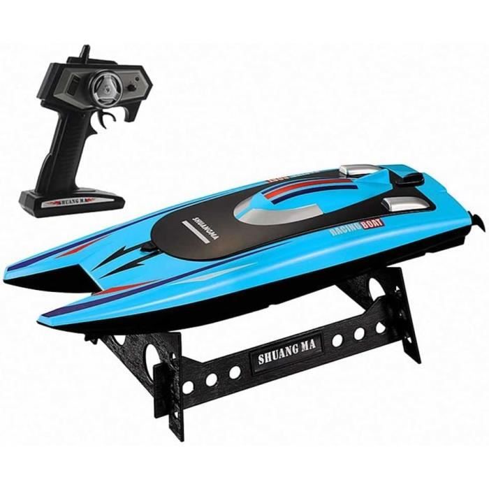 Aéroglisseur RC – Bateau Télécommandé 2,4 GHz – Eau Et Sol – Autonomie 12 Min – Batterie 3,7 V – Alarme Batterie Faible – Dès 14 Ans