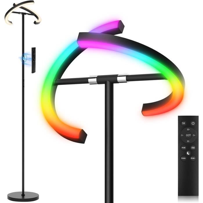Lampadaire D'Angle Avec Contrôle Et Télécommande, Led Lampadaire Sur