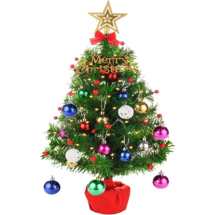 Sapins De Noel Artificiel 50Cm Mini Sapin De Noel Avec À Piles