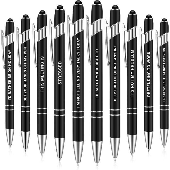 20 Stylets 2 En 1 HOSTK - Stylo Bille Et Stylet Tactile Avec Cristaux