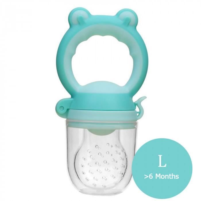 Version Bleu L 1 Pieces Mignon Grenouille Mamelons Nourriture Grignoteuse Bebe Sucettes Nibler Mamelon Pour Fruits Mangeoire Cdiscount Puericulture Eveil Bebe