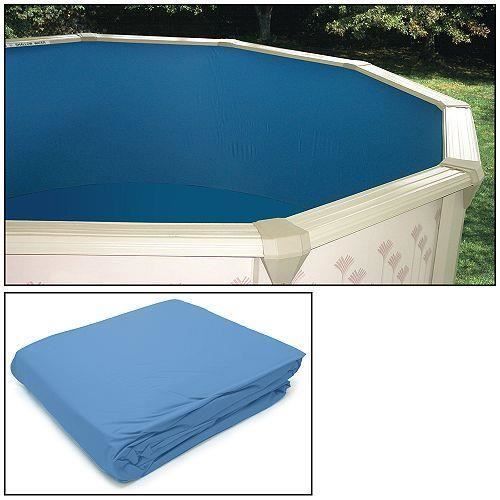 Liner pour piscine hors sol ovale 7.30 x 3.65 m 50/100 ieme overlap