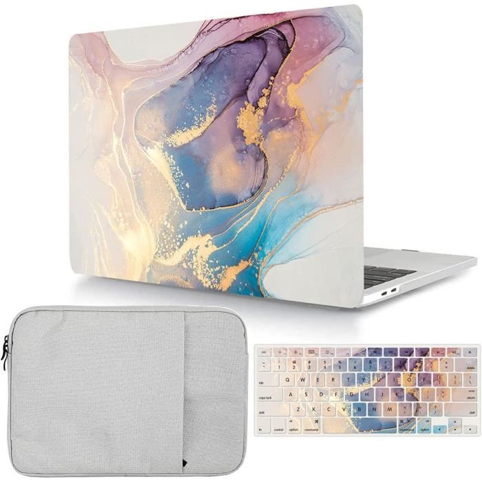 Coque pour MacBook Air 13 Pouces 2020 2019 2018 Release A2337  M1-A2179-A1932, Plastique Rigide Étui Protection Clavier Housse A258 -  Cdiscount Informatique