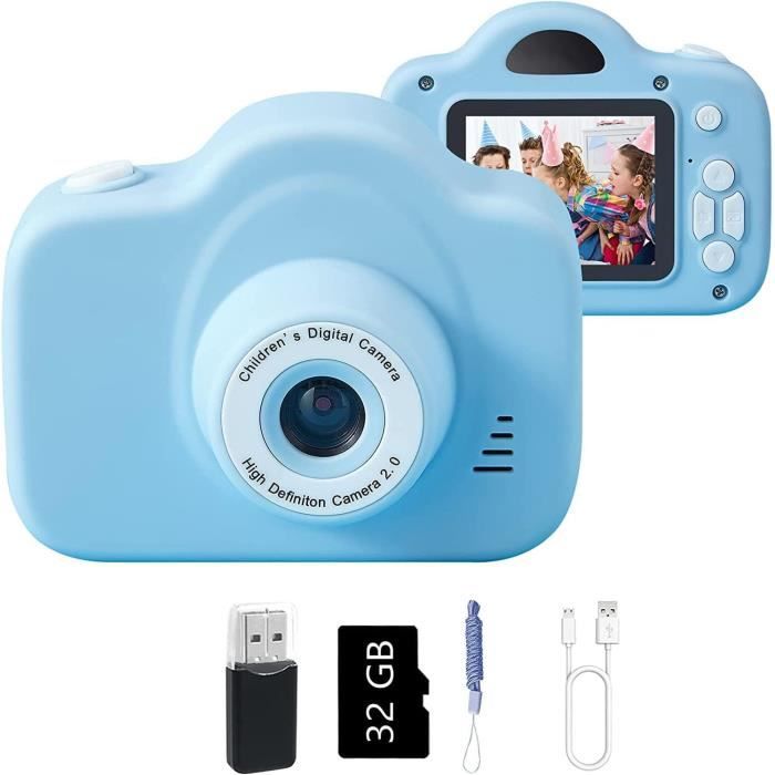 Appareil Photo Instantané Pour Enfants 24MP - Impression Thermique Noir Et Blanc, Batterie 1200mAh, Mémoire 32GB, Design Chat Rose, AI Auto-focus