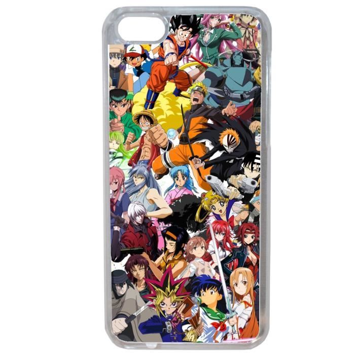 Coque Pour Iphone 6 6s Manga One Piece Dragonball Naruto Ichigo Meddley Cdiscount Telephonie