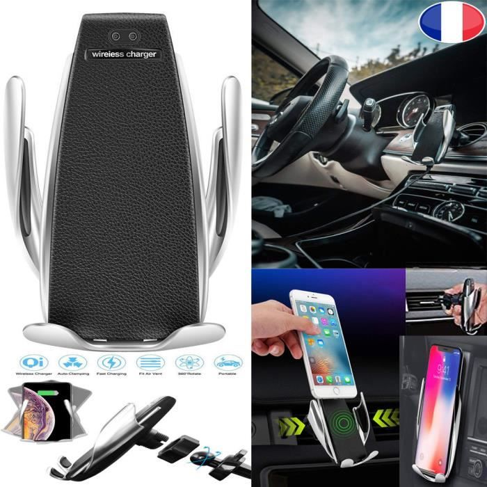 PRISKY® Chargeur Induction Voiture Sans Fil Rapide Qi, Support de téléphone Chargeur Sans Fil Détection Intelligente pour ZTE 2