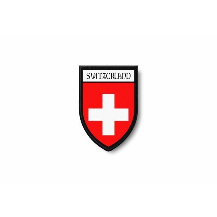 écusson ECUSSON PATCHE THERMOCOLLANT DRAPEAU SUISSE DIMENSIONS 3,5 X 3,5 CM 