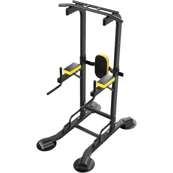 Barre De Traction Multifonctions, Chaise Romaine Pull Up Ajustable, Banc De Musculation Power Tower Sport Fitness à Domicile - Sport