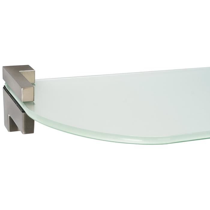 Étagère Murale En Verre Trempé 6mm - Style Moderne Et Minimaliste - Support Non Inclus - 60x15 Cm