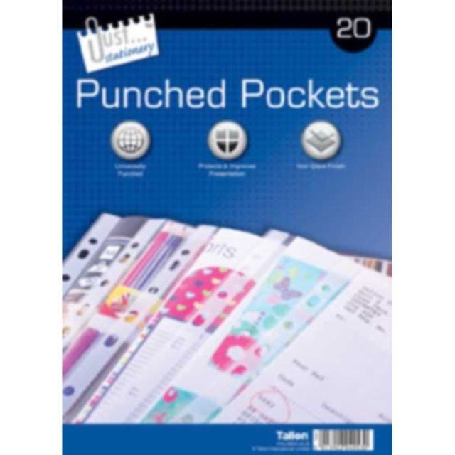 Transparent 20 pochettes perfor/ées A4