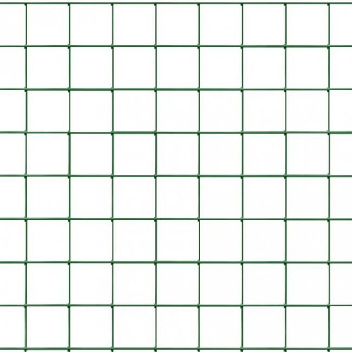 Grillage mailles carrées plastifié vert (1,1 - …