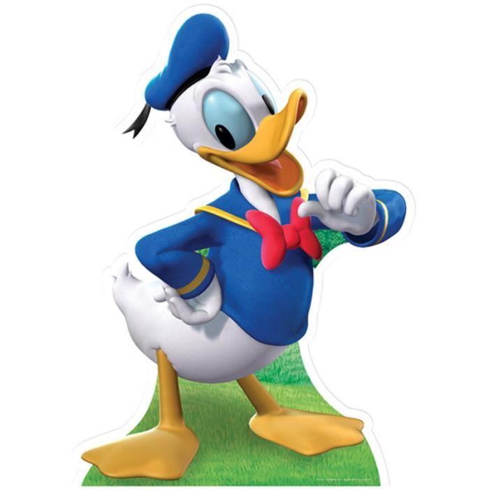 figurine en carton taille réelle disney donald duck - marque disney - licence donald - hauteur 100 cm - bleu