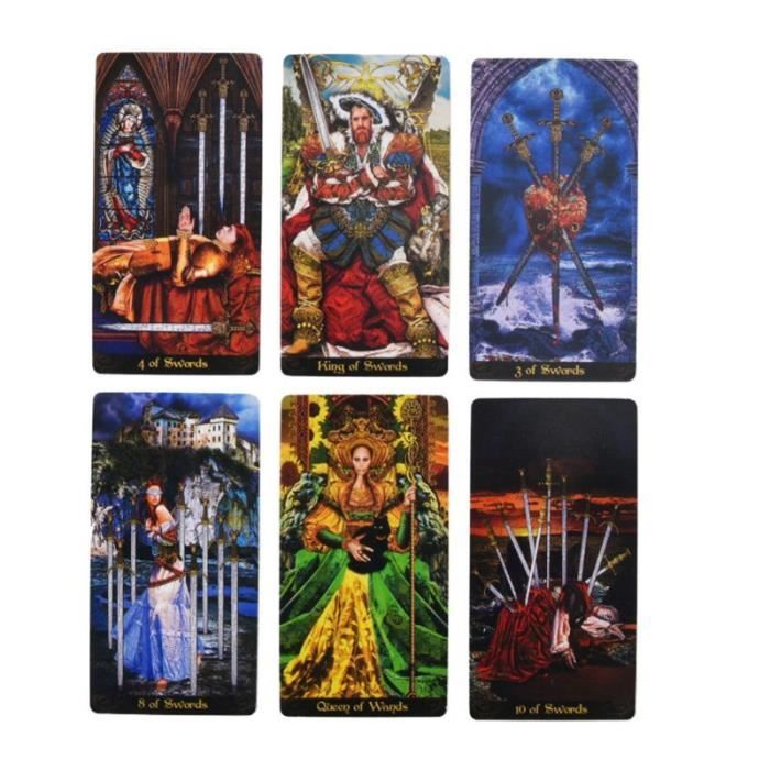 Jeux de plateau,Tarot Illuminati Kit 78 cartes Deck Divination destin