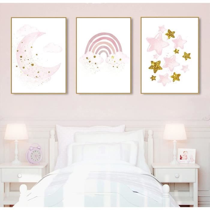 CCYKXA Lot de 3 posters de Noël, images d'hiver, décoration de Noël