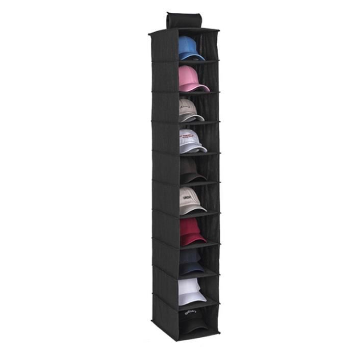 Porte-casquettes Mural Qimeyu 24 Poches - 165x68cm - Transparent - Organisation Collection