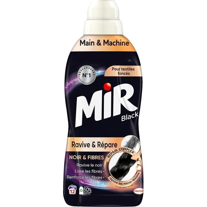 Mir Black Ravive et Répare – Lessive Liquide Noir Couleurs Foncés – 24  Lavages (Lot de 2 x 750 mL),68 - Cdiscount Electroménager
