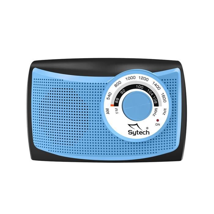 SY1652 - Radio AM-FM Portable, avec haut parleur, Couleur Bleu ...
