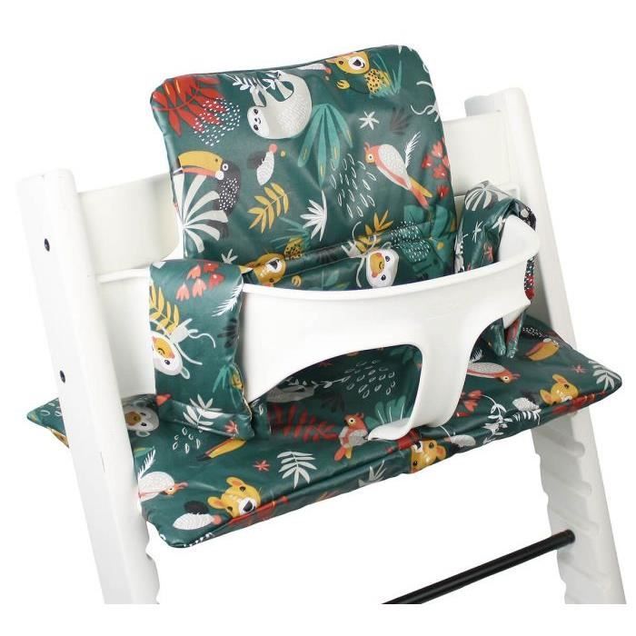 Coussin En Revetement Plastifie Pour Chaise Haute Bebe Sur Mesure Pour Stokke Tripp Trapp Coton Oeko Tex Vert Singes Cdiscount Puericulture Eveil Bebe