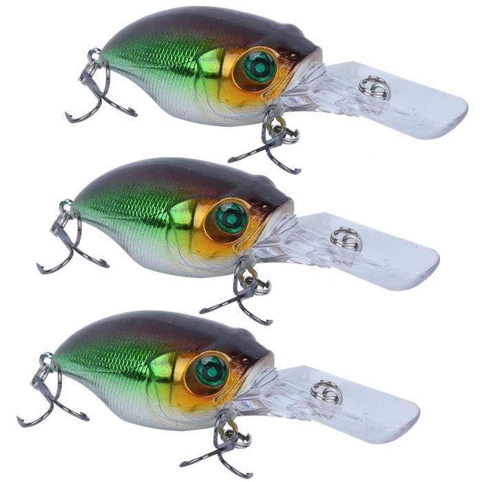 VINTAGE Leurre Bomber Bois - Crankbait Plongeur Profond Noir Argent - USA