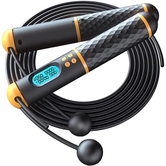 Machine à Corde à Sauter Intelligente Pour Enfant - Avec Télécommande, Musique Bluetooth, Compteur LED - 10 Vitesses Réglables - Sans Fil
