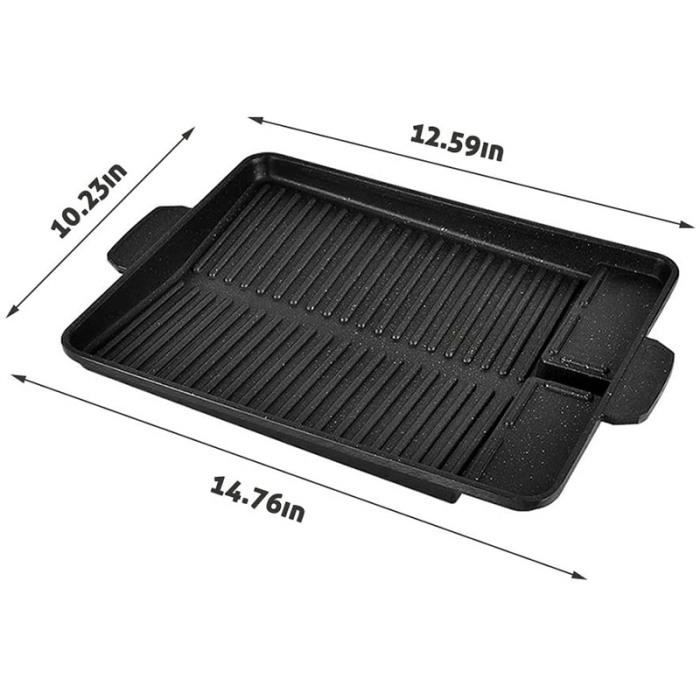 Plplaaoo Poêle à Frire Circulaire Antiadhésive Pour Gril De