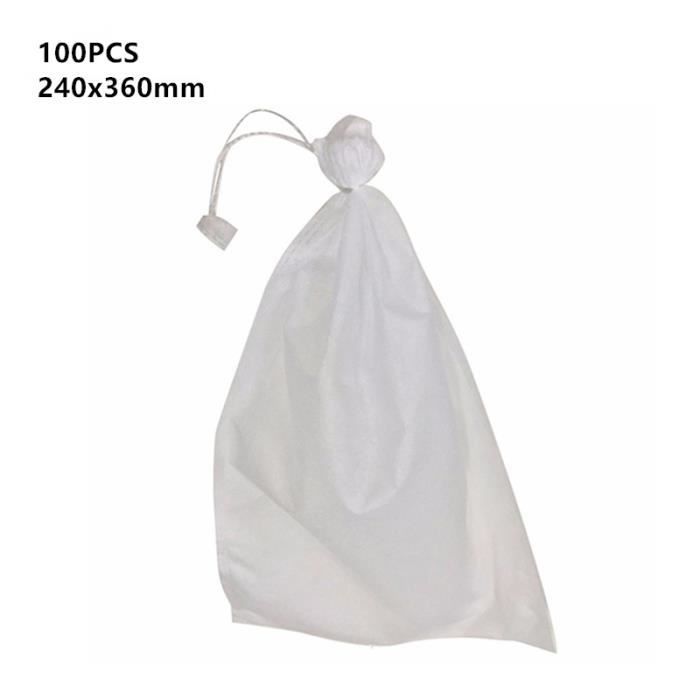 100 Sacs De Protection Anti-oiseaux Pour Fruits Jardin - Tissu Non Tissé Réutilisable 180x250 Mm - 4