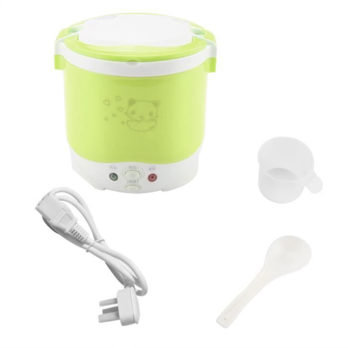 Cuiseur électrique Multifonction 2 En 1 – Pour Riz, Nouilles, œufs, Soupes – 1,8 L, Revêtement Antiadhésif, Arrêt Automatique – Vert
