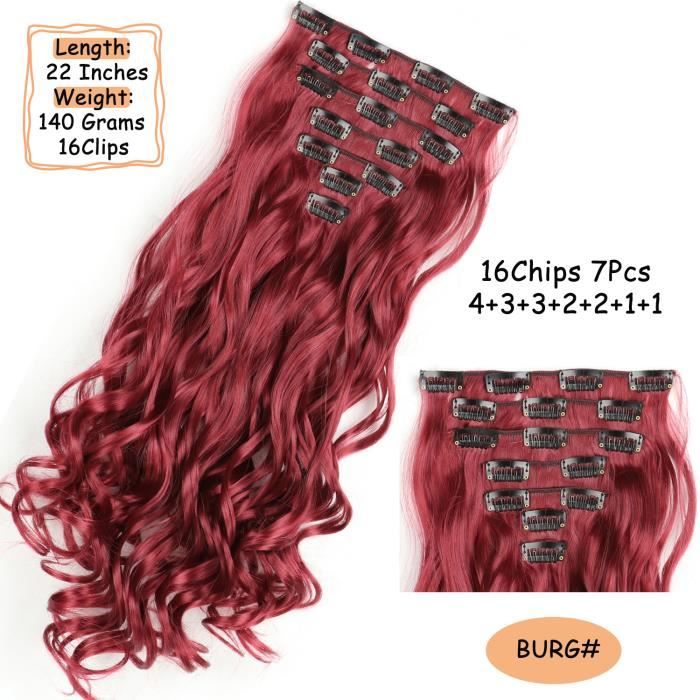 BOURG24 pouces60 cmExtension de Cheveux Longs et Raides à Clips — free download