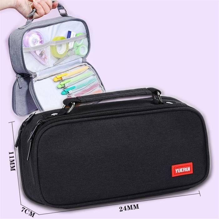 Trousse Scolaire Grande Capacité Fmeida – 22 X 8 X 8,5 Cm, Sac à Crayons Imperméable Avec Fermeture SBS, Idéal Collège, Bureau, Maquillage Ou Voyage
