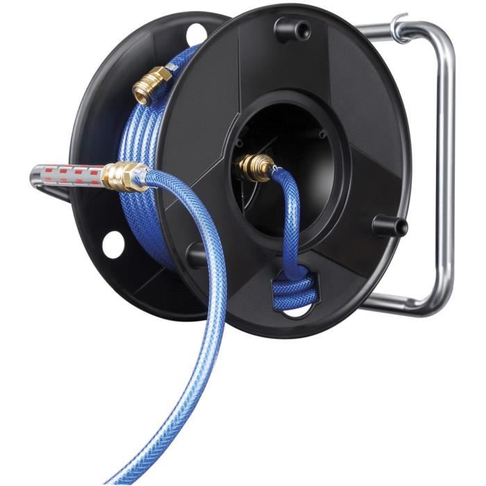 Enrouleur de tuyau à air comprimé 20m - Brennenstuhl - Anti Twist - Diamètre 6/12mm