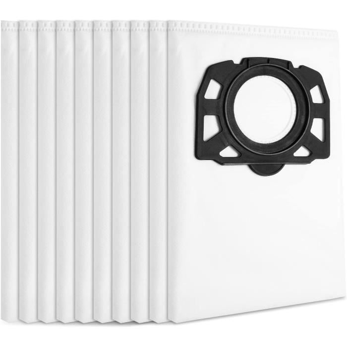 Lot De 10 Sacs D'Aspirateur Pour Kärcher MV6 Premium - Compatible Modèle 2.863-006.0 - Microsafe