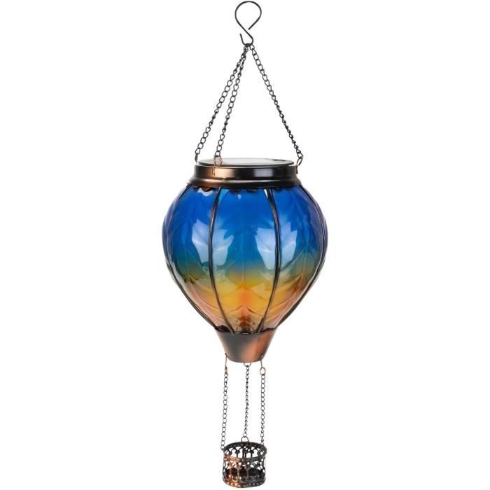 Lanterne Solaire Colibri En Forme De Montgolfière, Lanterne Solaire En