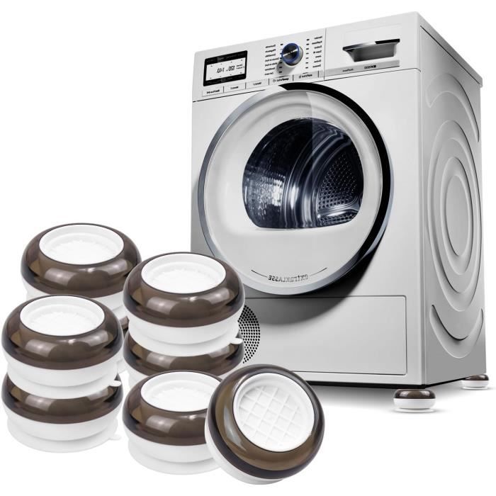 Lot De 4 Patins Anti-vibration Pour Machine à Laver - Caoutchouc épais, Réduction Bruit Et Stabilité - Universels Pour électroménagers