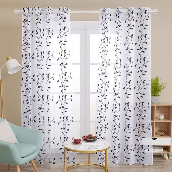 Deconovo Lot De 2 Rideaux Voilages Chambre Enfant Broderie Effet Lin A Motif Rideaux Oeillets Voilages Bleu Marine Salon 140x280cm Achat Vente Voilage Cdiscount Deconovo Lot De 2 Rideaux Voilages Chambre Enfant Broderie Effet Lin A Motif Rideaux Oeillets Voilages Bleu Marine Salon 140x280cm Achat Vente Voilage Cdiscount