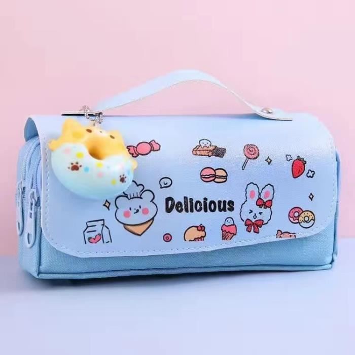 Trousse à Crayons Panda Kawaii OFFCUP Grande Capacité Avec Poignée - Ensemble Papeterie Scolaire