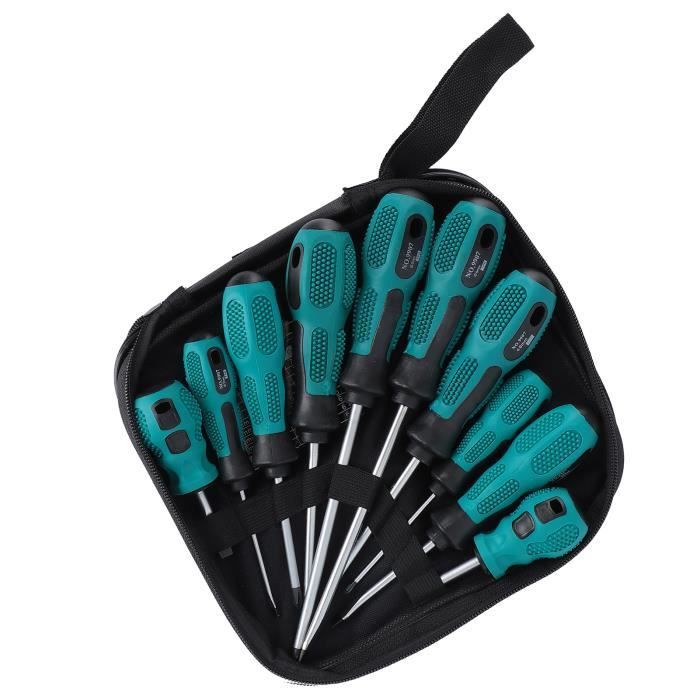 Lot De 6 Tournevis KTC NEPROS NTD306 - Manche Bois - Fabrication Japonaise