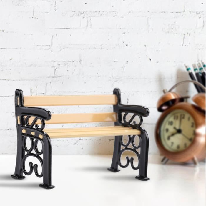 Cobee Banc De Maison De Poupée Miniature, Meubles De Parc Et Rue En Plastique, Bancs Pour Maison De Poupée