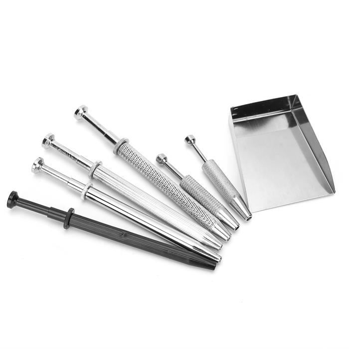 Pinces De Manipulation Grobet USA, Acier Inoxydable, Embouts Dentelés Pliés, 6 Pouces, Neuves