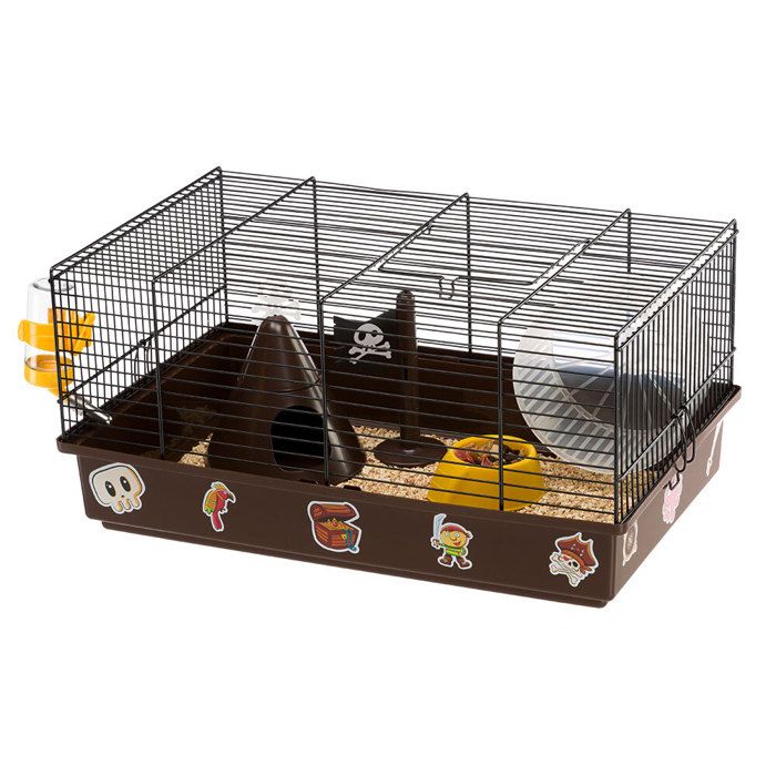 FERPLAST Cage CRICETI 9 ludique pour hamsters - Thème Pirates