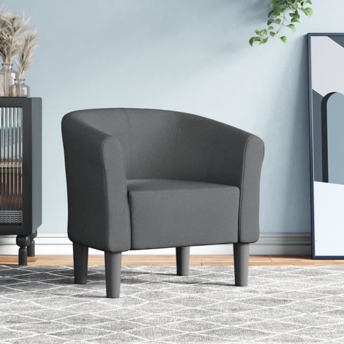 Fauteuil cabriolet - FYDUN - YN013 - Gris foncé - Tissu 100% polyester - 1 place