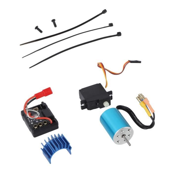 Kit Moteur Brushless S2838 4500KV + ESC S35A Programmable - Pour Voitures RC 1/14 Et 1/16 - Haute Performance