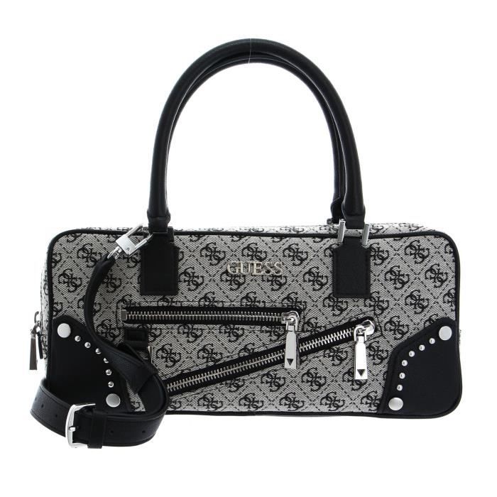 GUESS Frankie East West Satchel Black Logo [140761] sac à main sac a