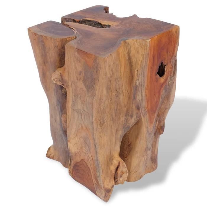 Banc en bois de teck 30 - 30 x 30 x 30 cm (H x l x P) - En bois recyclé