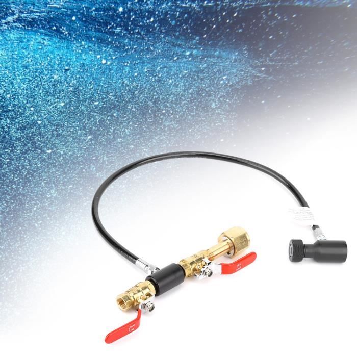 Fdit tuyau de remplissage CO2 Adaptateur de recharge de bouteille de