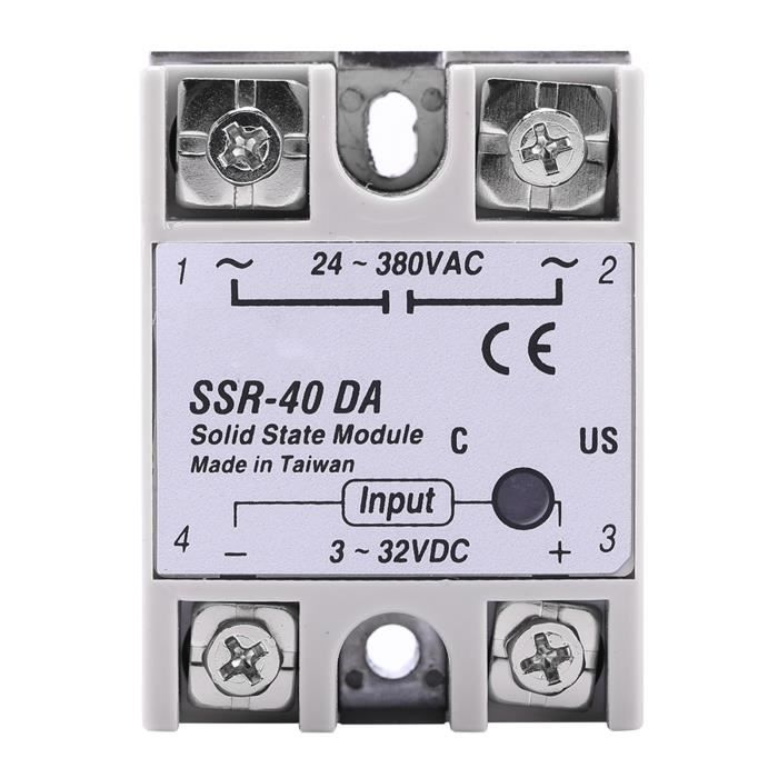 Contrôleur Température PID REX-C100 0-1300°C Avec Sonde K Et SSR 40A - Kit Complet