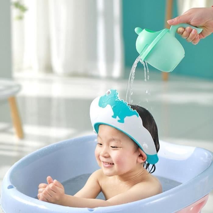 Bonnet de Douche Bébé Bleu - KENLUMO - Réglable Visière Bain - Protégez  Shampoing - Cdiscount Puériculture & Eveil bébé