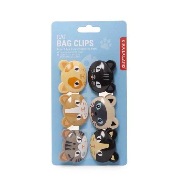 6 CLIPS CHIUDI SACCHETTO GATTO