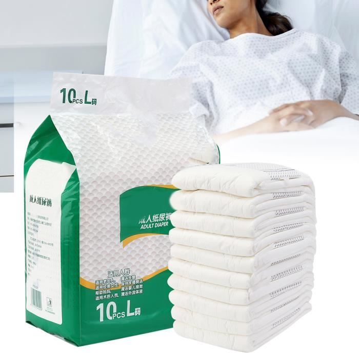 KIMISS tampon d'urine Couches adultes respirantes taille L tapis d