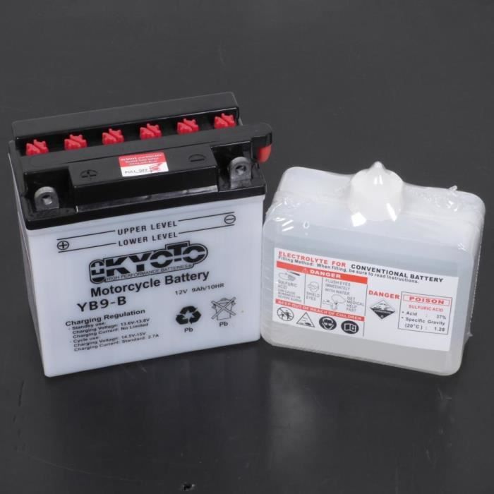 Batterie SLA Kyoto Pour Scooter Yamaha 125 Xmax 2006 à 2020 YTX9-BS